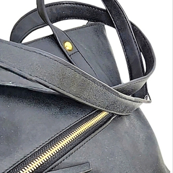 Tony Bianco leather shoulder bag black 44x30 cm - Picture 15 of 16